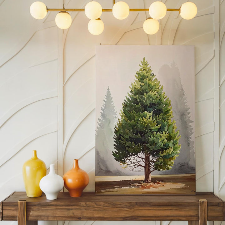 Abstract Watercolor Tree Canvas – Minimal Nature-Inspired Wall Art - Gifitto