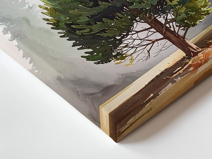 Abstract Watercolor Tree Canvas – Minimal Nature-Inspired Wall Art - Gifitto