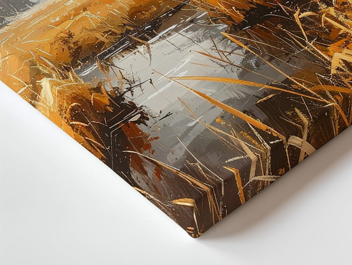 Ghost in Misty Forest Clearing Canvas – Poetic Halloween Wall Art - Gifitto
