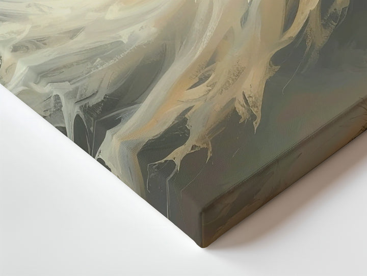 Golden Glow Ghost Canvas – Dreamy Halloween Spirit in Motion - Gifitto