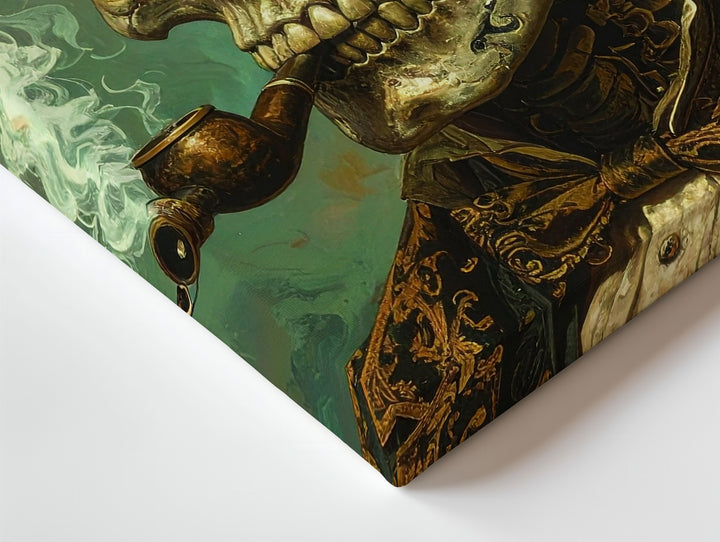 Victorian Skull Gentleman Canvas – Steampunk Gothic Halloween Wall Art - Gifitto