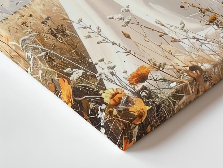 Friendly Ghost & Butterflies Canvas – Whimsical Autumn Halloween Nature Art - Gifitto