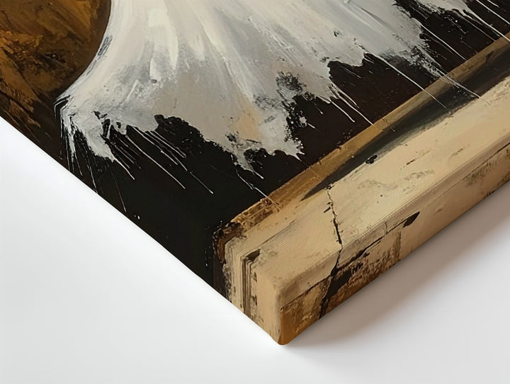 Gentle Painterly Ghost Canvas – Soft Ethereal Halloween Nostalgia Art - Gifitto