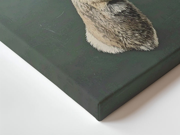 Minimal Reindeer Head Canvas – Rustic Woodland Christmas Wall Art - Gifitto
