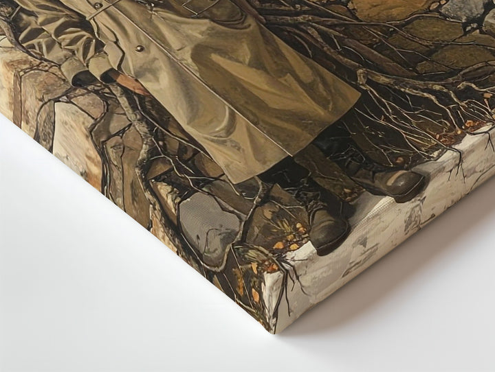 Tree-Headed Spirit Canvas – Surreal Halloween Wall Art of Nature & Form - Gifitto