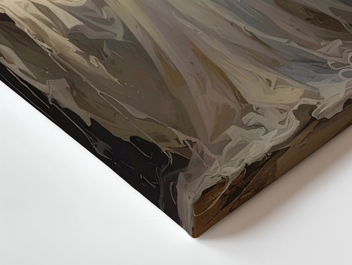 Ghostly Candle Bearer Canvas – Ethereal Spirit Wall Art with Ritual Presence - Gifitto