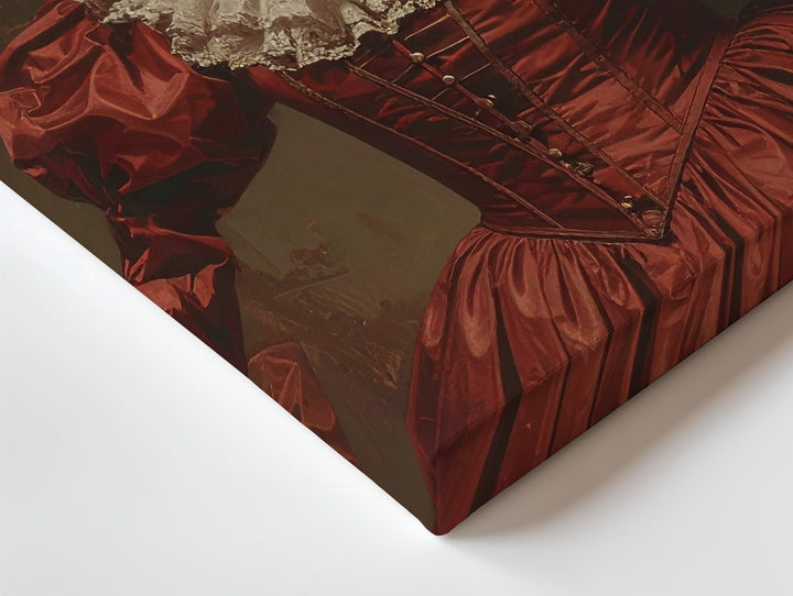 Haunted Clown Ballerina Canvas – Skeletal Horror in Tattered Elegance - Gifitto