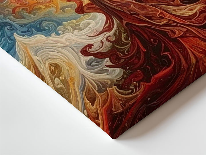 Divine Radiance Canvas – Abstract Spiritual Wave of Light & Energy - Gifitto