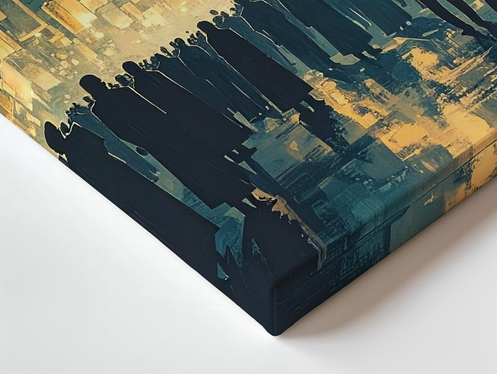 Ascension Lantern Canvas – Cool-Toned Spiritual Vigil with Floating Lights - Gifitto