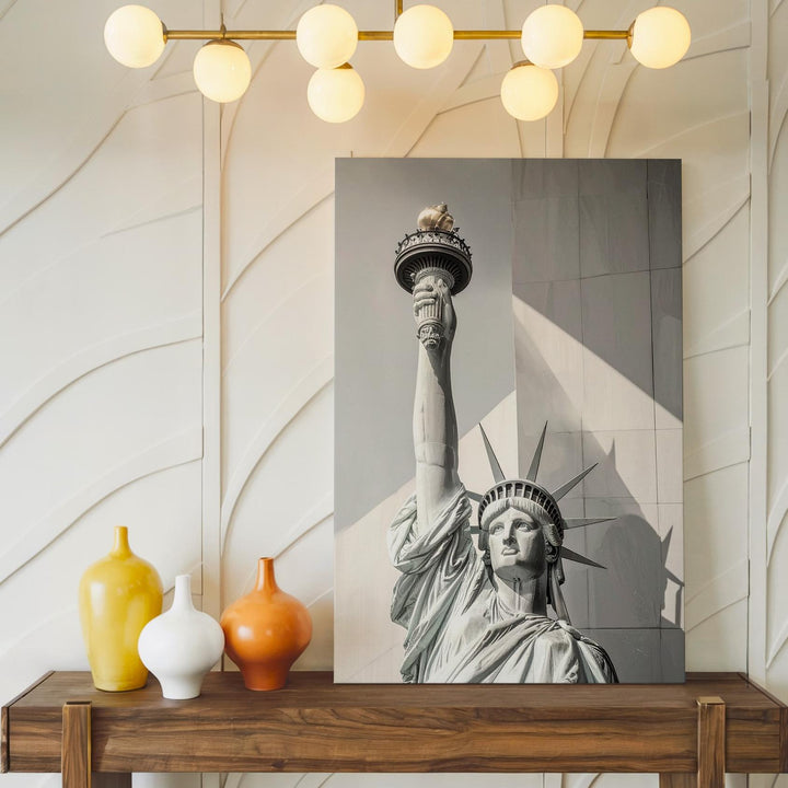 Minimalist Fireworks Line Art Canvas – Modern 4th of July Celebration Decor - Gifitto