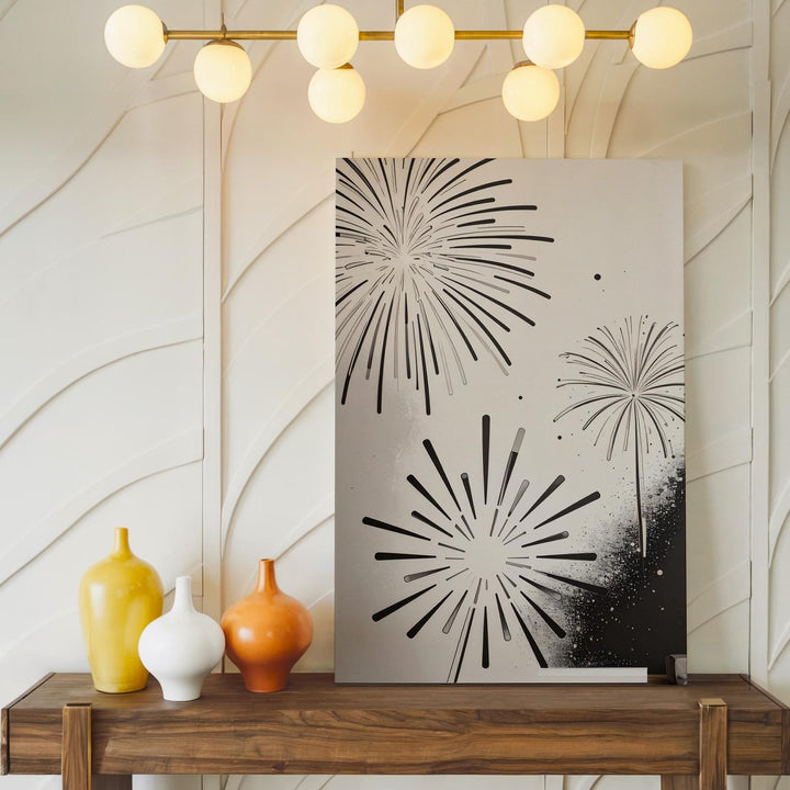 Monochrome Liberty Canvas – Bold Black & White American Freedom Art - Gifitto