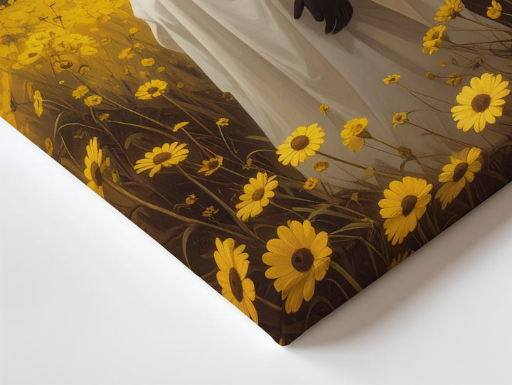 Ghost in Golden Meadow Canvas – Emotional Halloween Art with Gentle Melancholy - Gifitto