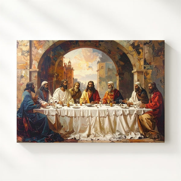 Renaissance Last Supper Canvas – Classical Jesus & Apostles Wall Art - Gifitto