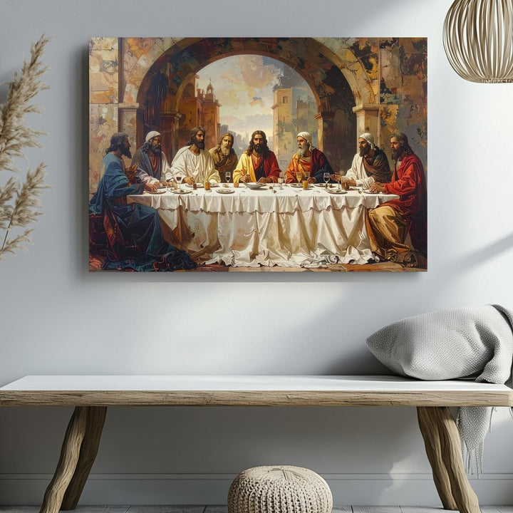 Renaissance Last Supper Canvas – Classical Jesus & Apostles Wall Art - Gifitto