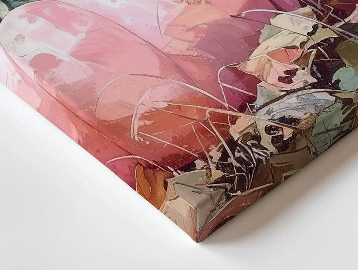 Blush Pumpkin Harvest Canvas – Romantic Fall Pastel Wall Art - Gifitto