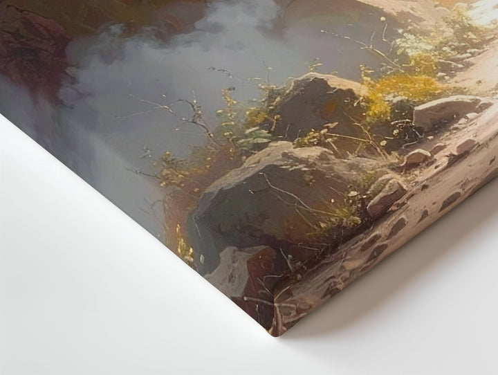 Resurrection Glory Canvas – Jesus Emerging from Tomb in Golden Light - Gifitto
