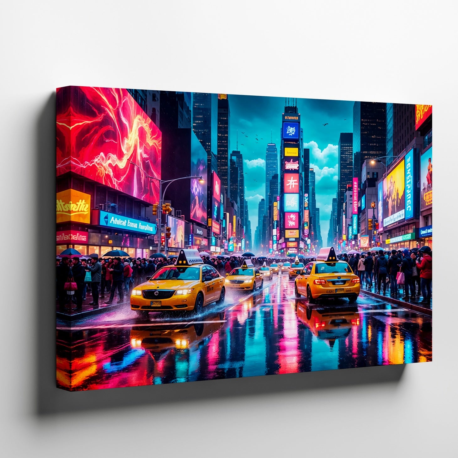 Canvas Wall Art - New York City Times Square night scene canvas