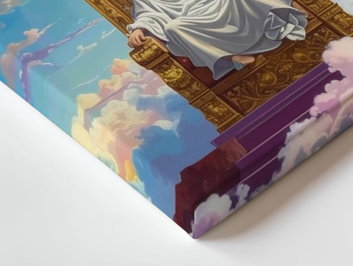 Heavenly Throne & Light Canvas – Divine Glory & Presence Spiritual Wall Art - Gifitto