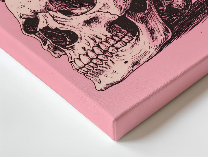 Minimalist Crowned Skull Canvas – Gothic Royalty & Macabre Art - Gifitto