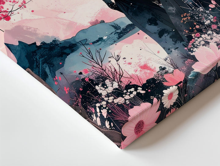 Moonlit Solitude Canvas – Emotional Floral Fantasy Wall Art - Gifitto