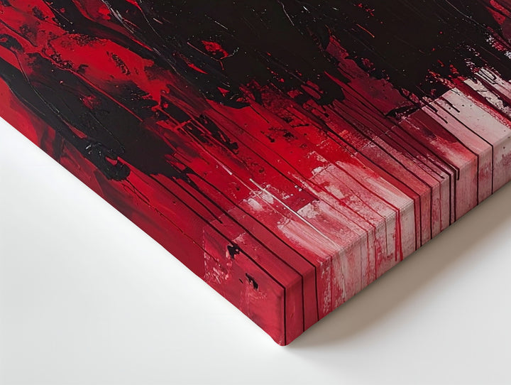 Abstract Skull Figures Canvas – Expressive Red Horror & Existential Wall Art - Gifitto