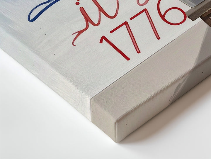 Party Like It’s 1776 Canvas – Playful Patriotic Typography Wall Art - Gifitto