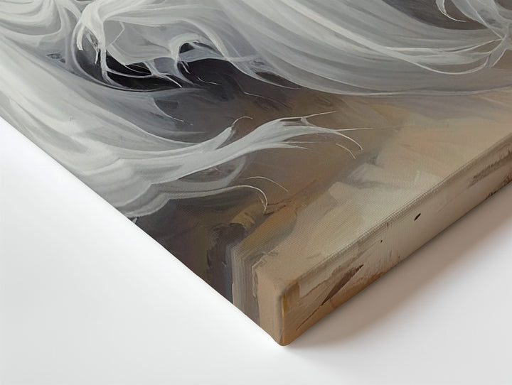 Floating Ghost Trio Canvas – Playful Halloween Spirits in Motion - Gifitto
