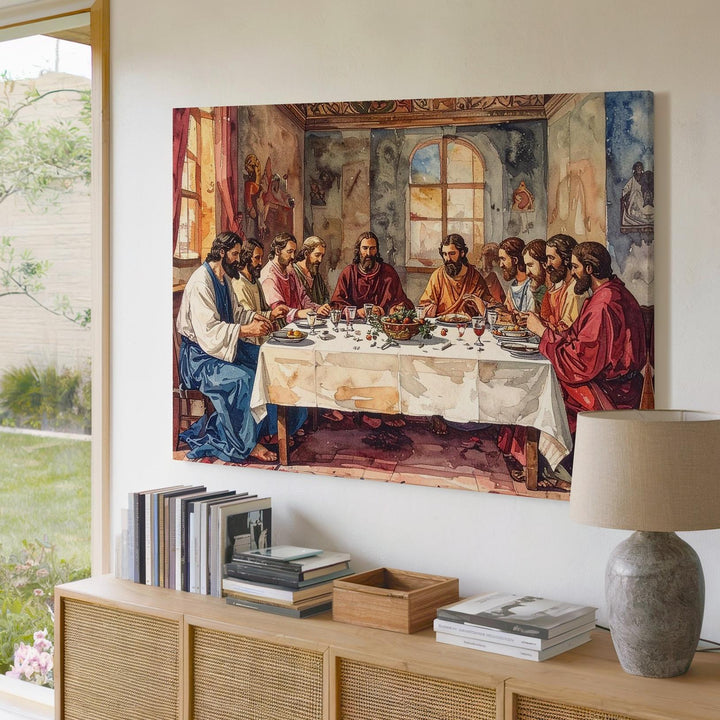 Renaissance Last Supper Canvas – Classic Sacred Meal with Rich Detail - Gifitto