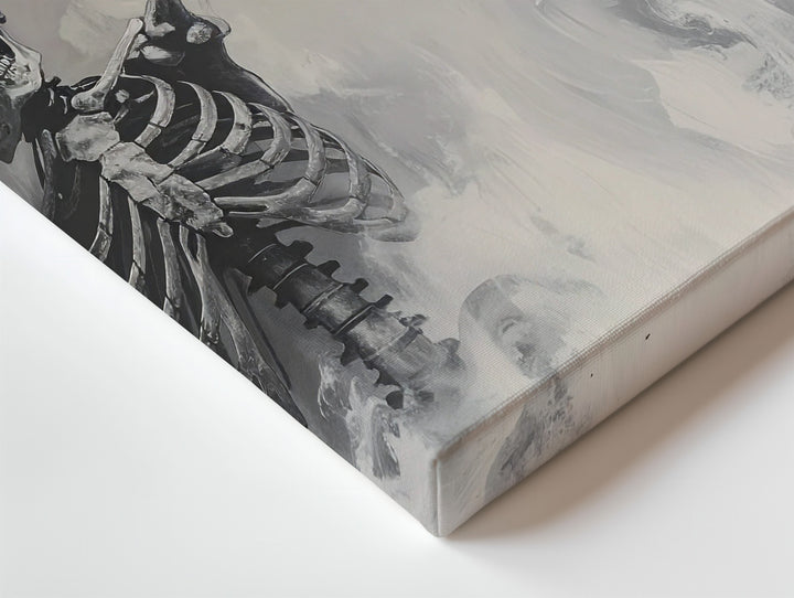 Dancing Skeletons Canvas – Playful Resurrection Mist Art - Gifitto