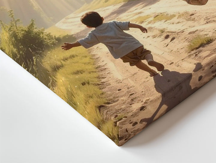 Return to Grace Canvas – Emotional Forest Reunion Scene of Love and Light - Gifitto
